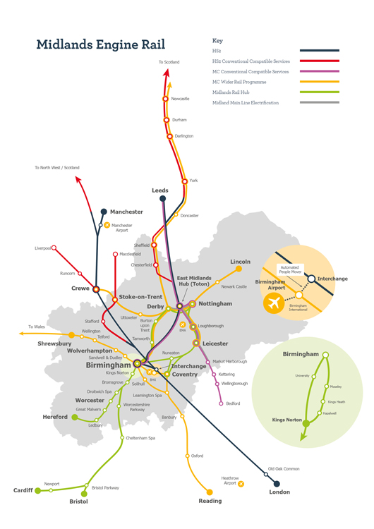 Midlands Connect MER Map