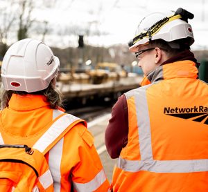 Network Rail teams install new tracks at Durham station