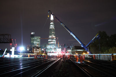 Huge signal gantry