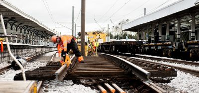 New tracks being fitted through Durham station