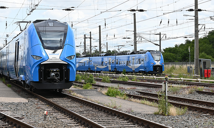 The double-decker Desiro HC (High Capacity) train