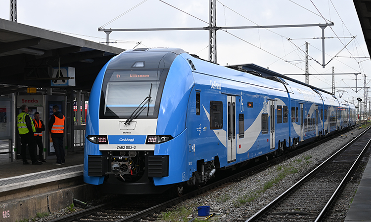 double-decker Desiro HC (High Capacity) train