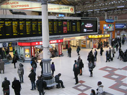 Passengers at London Victoria Station