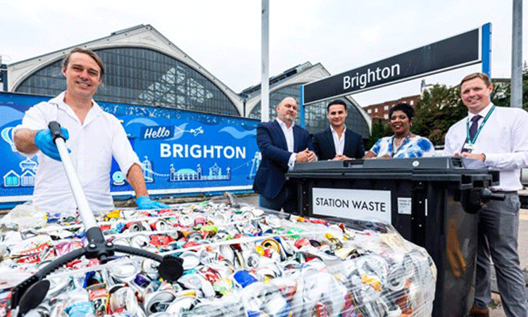 GTR launches new recycling initiative at Brighton train station