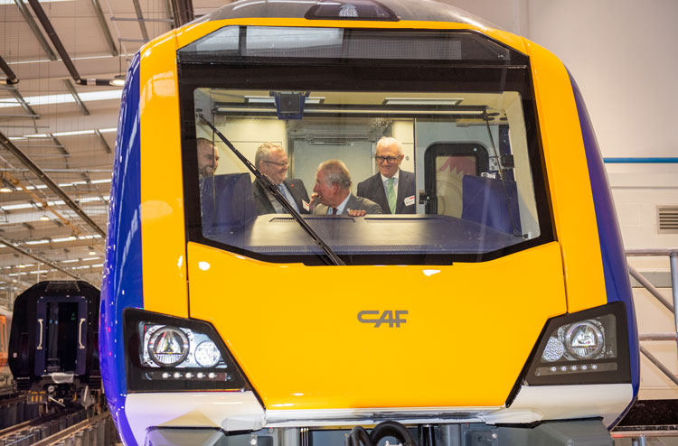 The Prince of Wales officially opened CAF's state-of-the-art manufacturing facility