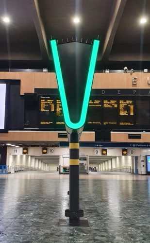 The new departure boards at Euston
