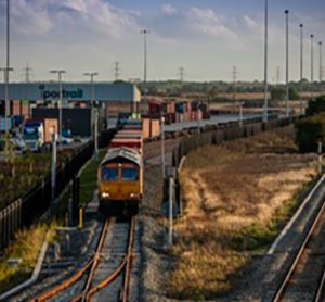 A rail freight train