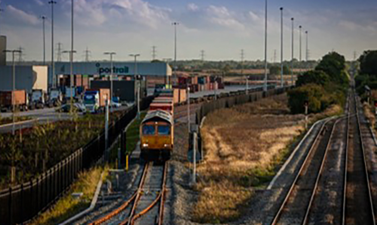 A rail freight train