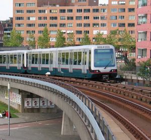 RET metro, Rotterdam, The Netherlands.