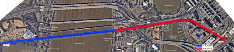 Red line indicates Long Bridge Project-North Package