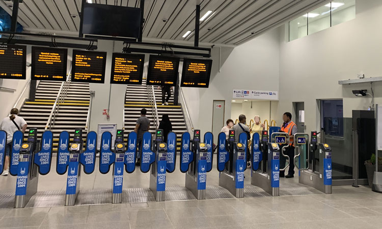 Romford station's new entrance hall