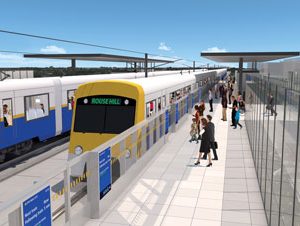 Rouse Hill Station Artist Impression