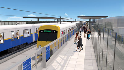 Rouse Hill Station Artist Impression