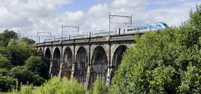 Scaffolding at Sankey viaduct