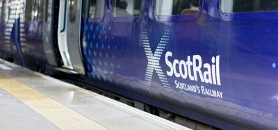 ScotRail logo on a train