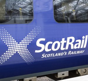 ScotRail logo on a train