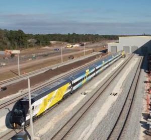 Brightline welcomes first Bright Blue 2 train in Orlando