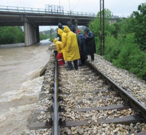 Serbian Railway floods