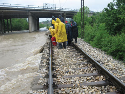 Serbian Railway floods
