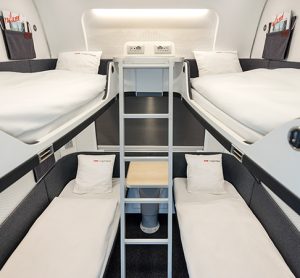 Interior of the Nightjet