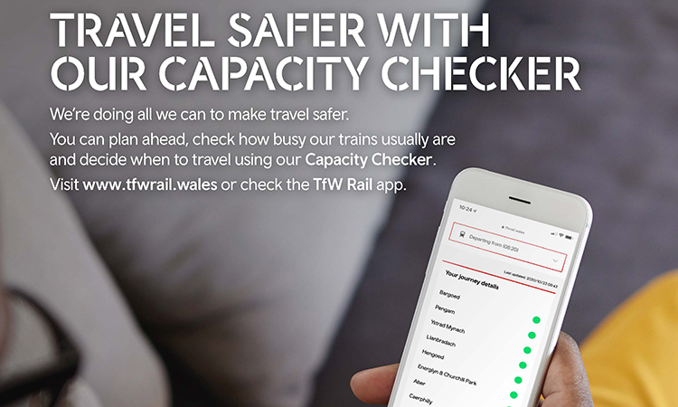 Transport for Wales launches train capacity checker to ensure social distancing