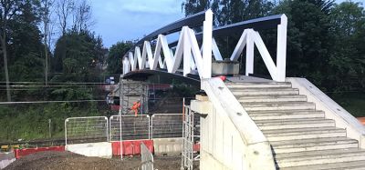 Strathbungo Footbridge installation (1)