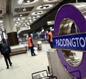 Elizabeth line at Paddington station