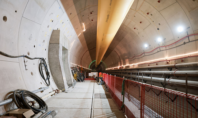 Concrete collar complete at CP02 at the South Portal site