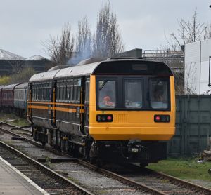 The dry ice technology being demonstrated at Wensleydale Railway