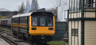 The dry ice technology being demonstrated at Wensleydale Railway