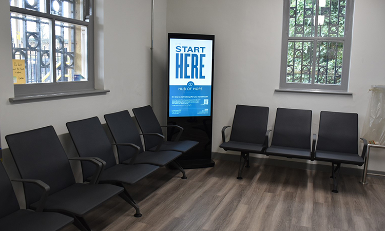 This image shows the new waiting area at Huyton