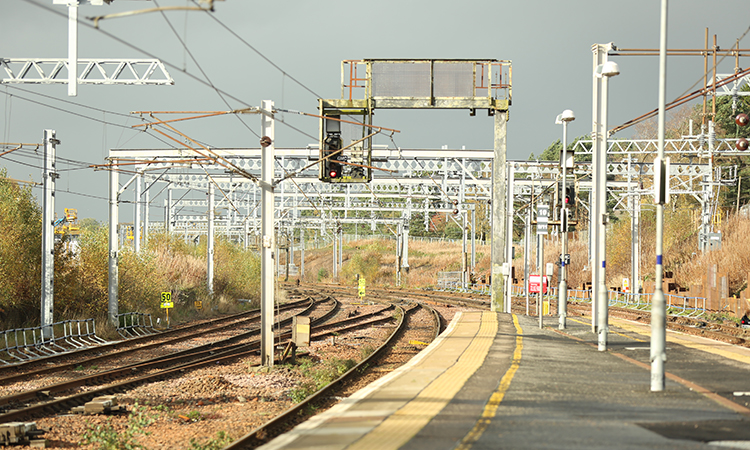 Track from Carstairs station