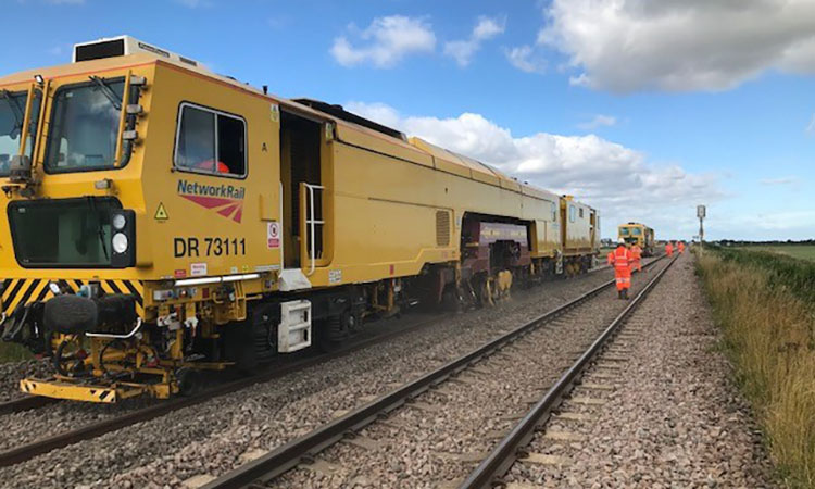 Track renewal in Ely to Ipswich