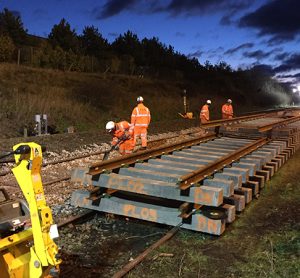 Track replacement taking place