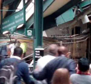 Train crashes into Hoboken station New Jersey