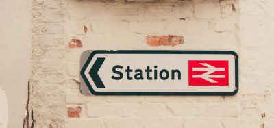 Train station sign