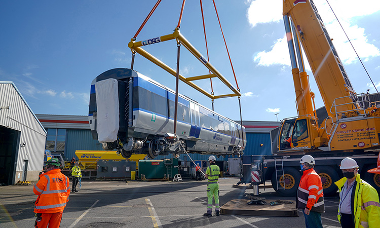 Translink receives first three of 21 new train carriages