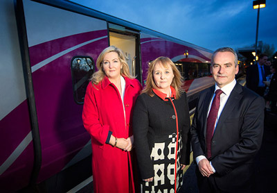 Translink NI Railways reveals first refurbished Enterprise train