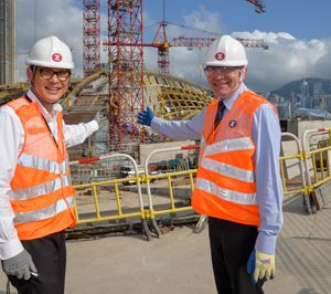 Transport Minister views MTR rail transport projects in Hong Kong