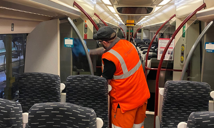 Transport for Wales cleans trains with anti-viral products to fight coronavirus