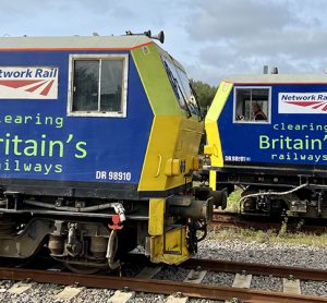 Two autumn treatment trains or MPVs facing each other