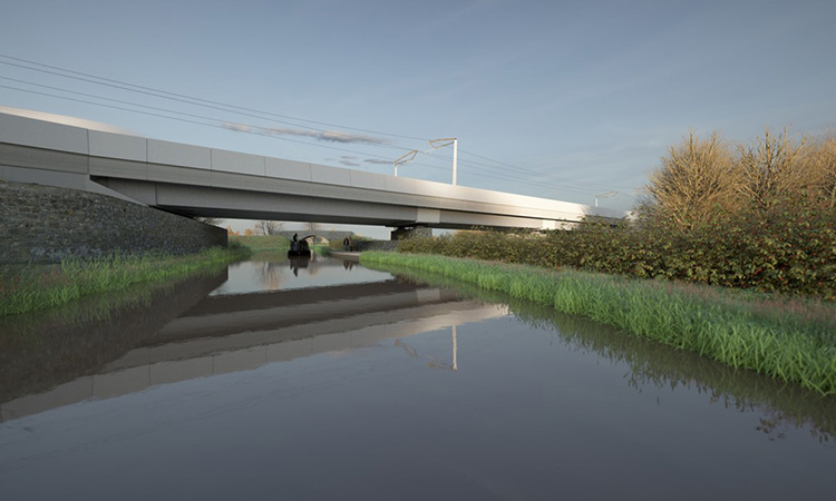 HS2 releases first images of the planned Oxford Canal Viaduct