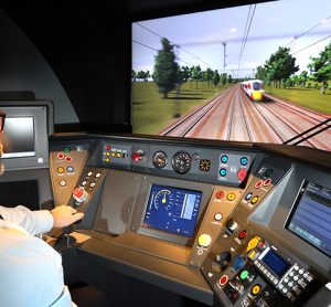 View from LNER driver simulator