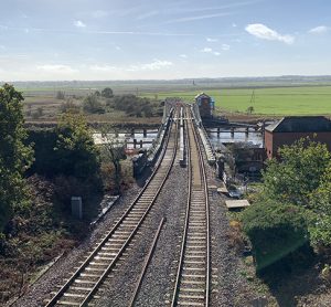 View of Reedham swing bridge