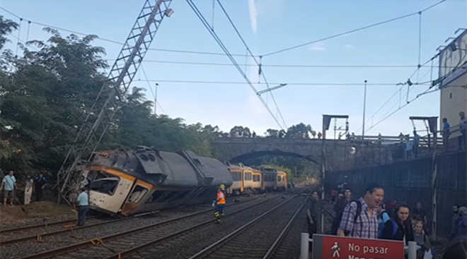 Vigo-Porto train derails in Spain killing at least four people