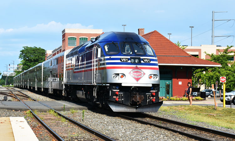A Virginia Railway Express (VRE) train