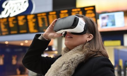 Virtual reality allows commuters to view the new Waterloo station