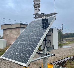 Close up shot of the weather stations.