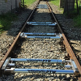 Portable six axle train weighing system for Estonia