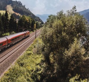 Austria Southern Line railway project train